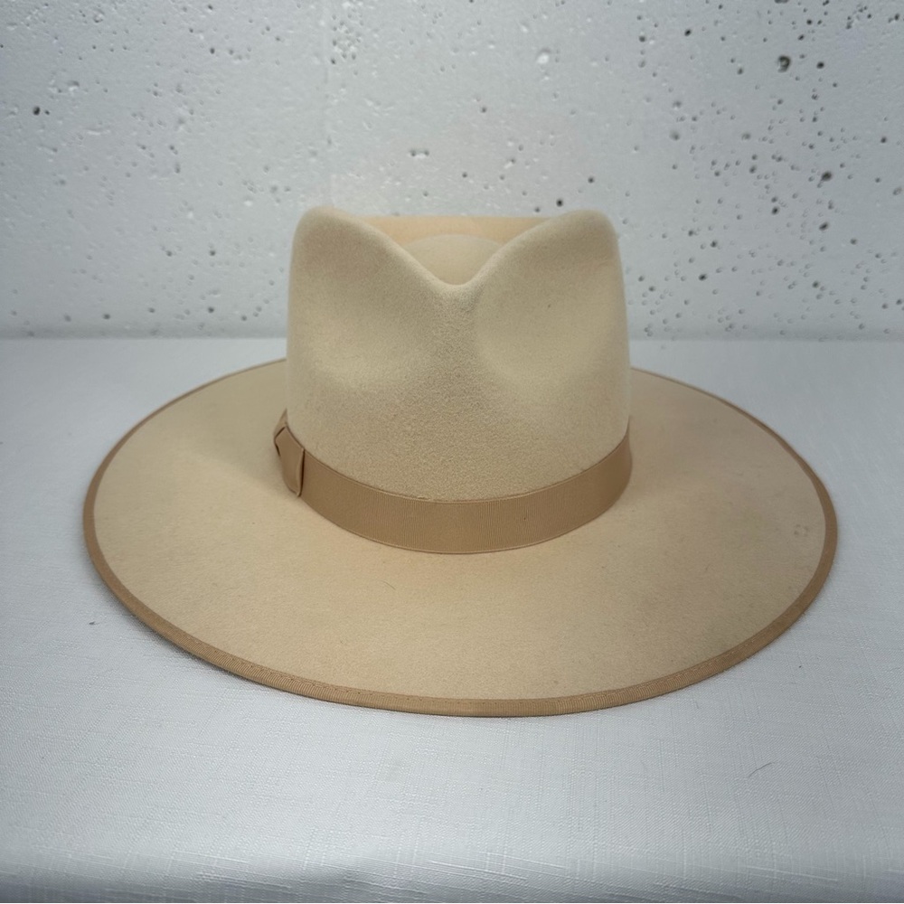 Lack of Color size XL 61cm Ivory Rancher Wool Fedora Hat - Picture 6 of 16
